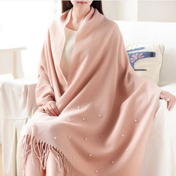 fashion wool scarf women solid thick warm knitted ladies scarves pearl decorated shawls and wraps echarpes foulards femme s18101904, Blue;gray
fashion wool scarf women solid thick warm knitted ladies scarves pearl decorated shawls and wraps echarpes foulards femme s18101904, Blue;gray