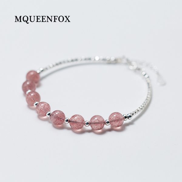 mqueenfox women jewelry gift 2018 new s925 silver bracelet simple strawberry crystal bead bracelet bangles female, Black
mqueenfox women jewelry gift 2018 new s925 silver bracelet simple strawberry crystal bead bracelet bangles female, Black