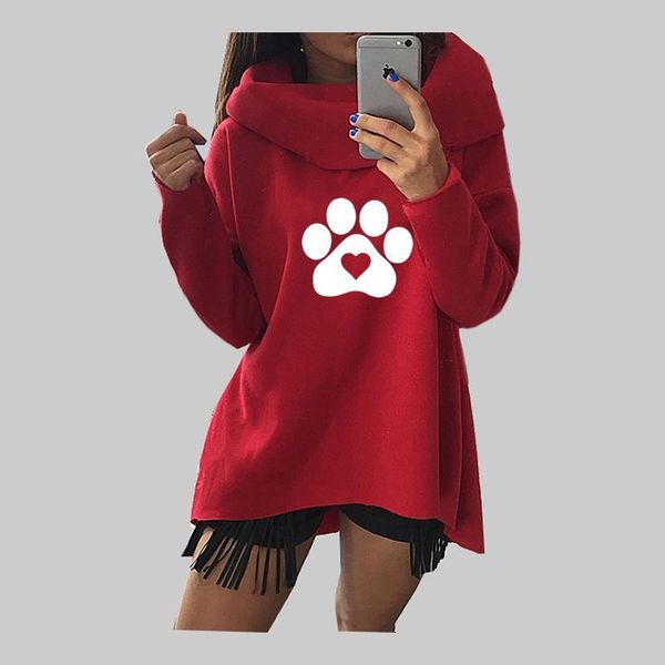 2018 Fashion Cat Dog Paw Heart Print Hoodies Women Winter Hoodies Scarf Collar Fashion Casual Autumn Sweatshirts Rough Pullovers, Black
2018 Fashion Cat Dog Paw Heart Print Hoodies Women Winter Hoodies Scarf Collar Fashion Casual Autumn Sweatshirts Rough Pullovers, Black