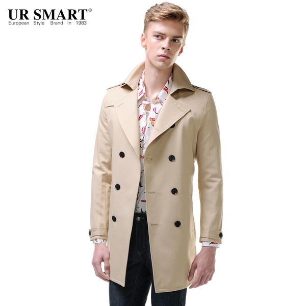 ursmart classic waist double paikou male windbreaker long after the split in the classic male trench coat, Tan;black
ursmart classic waist double paikou male windbreaker long after the split in the classic male trench coat, Tan;black