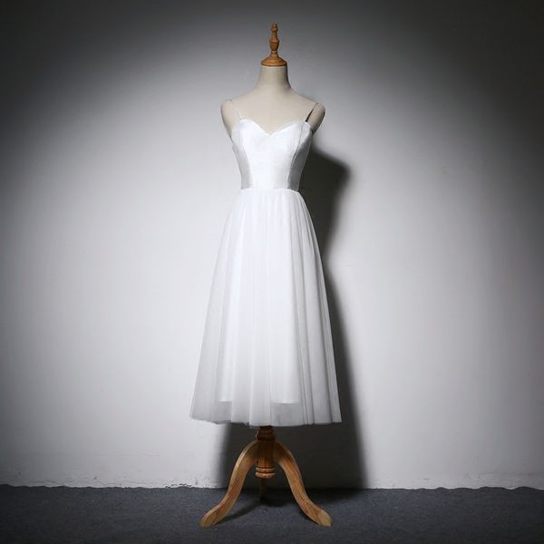 summer beach wedding dresses 2018 spaghetti straps satin tulle wedding gown midi length bridal dress white ivory
summer beach wedding dresses 2018 spaghetti straps satin tulle wedding gown midi length bridal dress white ivory