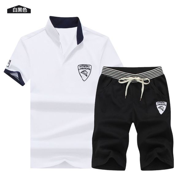 two piece set men short sleeve t shirt cropped elastic waist shorts men tracksuits new causal sportswear short trousers, Gray
two piece set men short sleeve t shirt cropped elastic waist shorts men tracksuits new causal sportswear short trousers, Gray