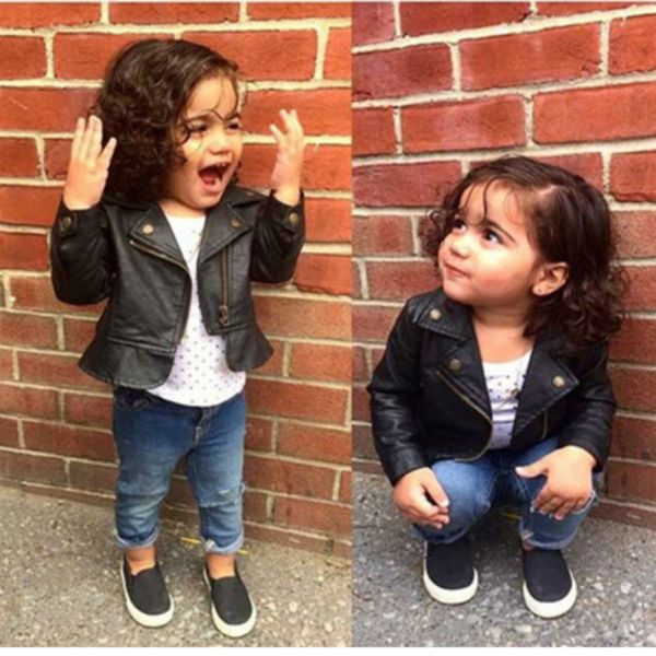 fashion baby girls leather jackets pu short coat for girl outerwear cloth infant baby jacket spring newborn coats y18102508, Blue;gray
fashion baby girls leather jackets pu short coat for girl outerwear cloth infant baby jacket spring newborn coats y18102508, Blue;gray
