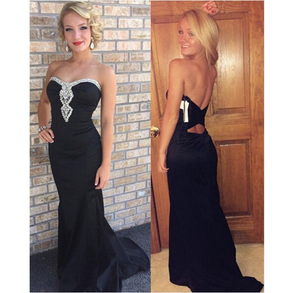 beads crystal mermaid evening party dresses sweetheart sleeveless off shoulder backless long formal evening gowns, Black;red
beads crystal mermaid evening party dresses sweetheart sleeveless off shoulder backless long formal evening gowns, Black;red