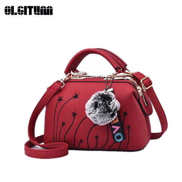 trendy fashion women's handbags embroidery summer shoulder bag for female new pu messenger bag with hairball hb1056
trendy fashion women's handbags embroidery summer shoulder bag for female new pu messenger bag with hairball hb1056