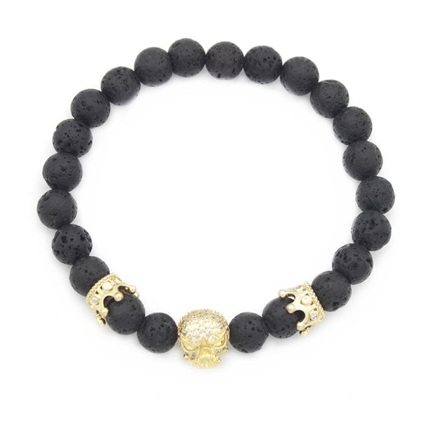 european and american atmosphere 8mm volcanic stone skull bracelet jewelry support fba drop shipping h845f, Golden;silver
european and american atmosphere 8mm volcanic stone skull bracelet jewelry support fba drop shipping h845f, Golden;silver