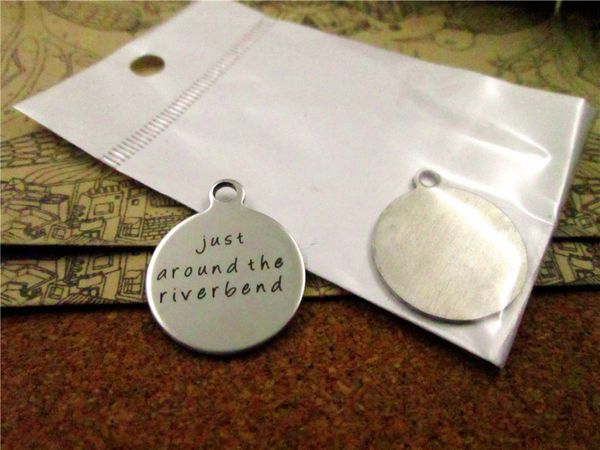 40pcs--"just around the riverbend"stainless steel charms more style for choosing diy charms pendants for necklace, Bronze;silver
40pcs--"just around the riverbend"stainless steel charms more style for choosing diy charms pendants for necklace, Bronze;silver