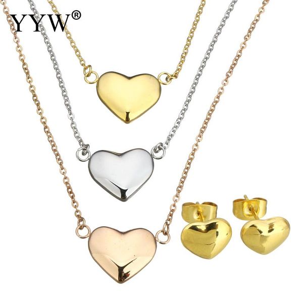 fashion stainless steel set women bridal jewelry sets heart shape lovely necklace earrings wedding jewelry set for women, Silver
fashion stainless steel set women bridal jewelry sets heart shape lovely necklace earrings wedding jewelry set for women, Silver