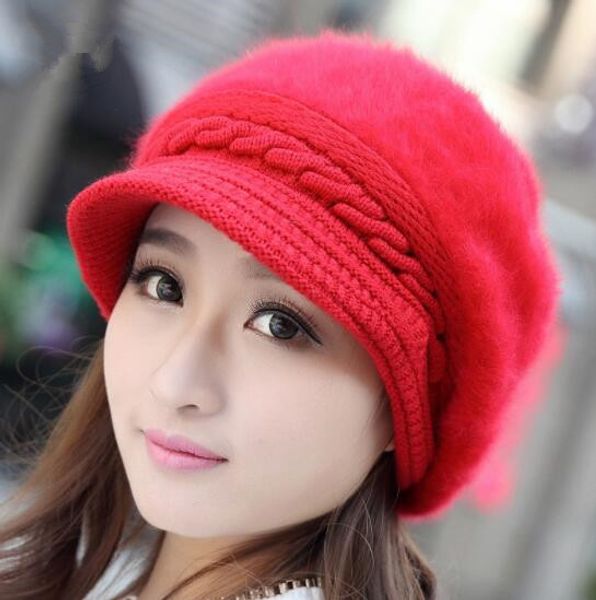 cashmere knitted hat korean type winter women's beret peaked cap lady rabbit hair hat, Blue;gray
cashmere knitted hat korean type winter women's beret peaked cap lady rabbit hair hat, Blue;gray