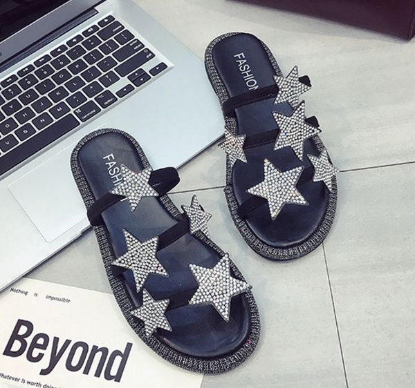 for the female summer korean version of the one-piece fashion outside wearing flat student stars beach holiday, Black
for the female summer korean version of the one-piece fashion outside wearing flat student stars beach holiday, Black