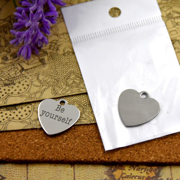 40pcs--"be yourself"stainless steel charms more style for choosing diy charms pendants for necklace, Bronze;silver
40pcs--"be yourself"stainless steel charms more style for choosing diy charms pendants for necklace, Bronze;silver
