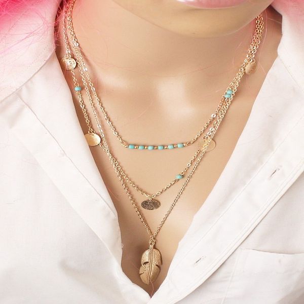 2018 new fashion round sequins feather leaves long multilayer necklace bohemian beaded chokers necklaces for women jewelry, Golden;silver
2018 new fashion round sequins feather leaves long multilayer necklace bohemian beaded chokers necklaces for women jewelry, Golden;silver