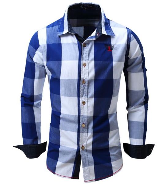 2018 autumn winter men's long-sleeved denim shirts mens designer brand casual shirts fashion plaid social shirt brand clothing, White;black
2018 autumn winter men's long-sleeved denim shirts mens designer brand casual shirts fashion plaid social shirt brand clothing, White;black