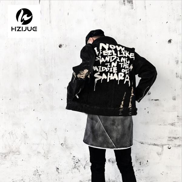 hzijue 2017 oversized denim jacket mens vinage distressed destroyed zipper sleeve denim jackets hip hop male coats blue black, Black;brown
hzijue 2017 oversized denim jacket mens vinage distressed destroyed zipper sleeve denim jackets hip hop male coats blue black, Black;brown