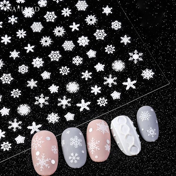 1pc christmas white snowflake 3d nail sticker santa claus deer pattern adhesive transfer sticker manicure nail art decals, Black
1pc christmas white snowflake 3d nail sticker santa claus deer pattern adhesive transfer sticker manicure nail art decals, Black