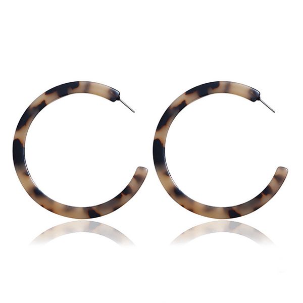 new fashion simple c shaped resin leopard print earring for women 2 sizes all match trendy drop earrings jewelry, Silver
new fashion simple c shaped resin leopard print earring for women 2 sizes all match trendy drop earrings jewelry, Silver