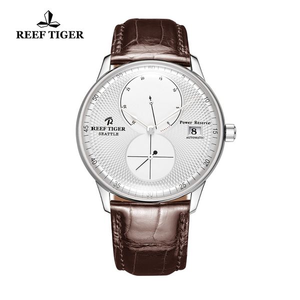 reef tiger/rt watches for men steel brown leather strap watches automatic relogio masculino rga82b0, Slivery;brown
reef tiger/rt watches for men steel brown leather strap watches automatic relogio masculino rga82b0, Slivery;brown