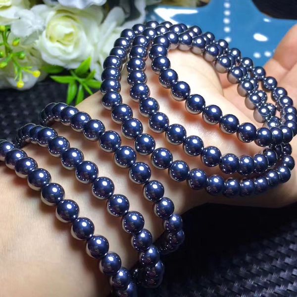 6mm 8mm natural terahertz wave gems crystal stretch round bead 108 prayer beads bracelets for women men drop shipping, Black
6mm 8mm natural terahertz wave gems crystal stretch round bead 108 prayer beads bracelets for women men drop shipping, Black