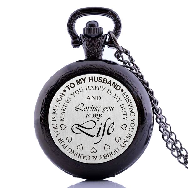 new creative gifts to my husband loving you is my lift mens quartz pocket watch necklace chain pendant analog relogio masculino, Slivery;golden
new creative gifts to my husband loving you is my lift mens quartz pocket watch necklace chain pendant analog relogio masculino, Slivery;golden