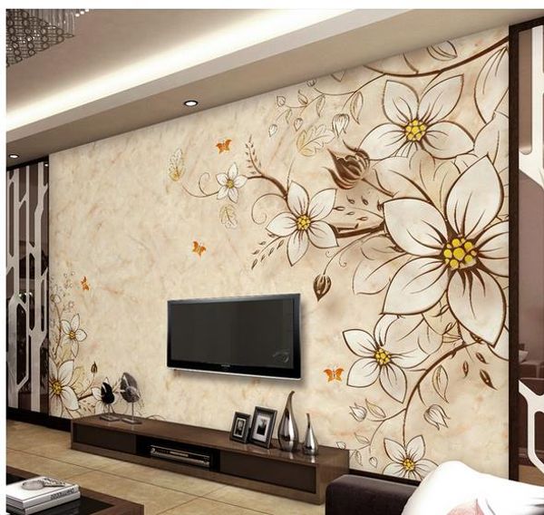 european marble tv sofa background wall painting wallpaper wall mural p wallpaper
