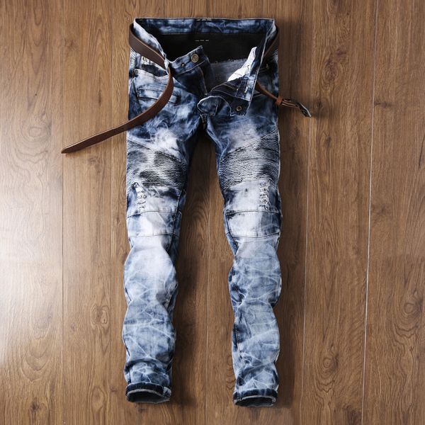 men's hole fake zippers spliced jeans pants casual slim motorcycle pants full length trousers summer splicing light blue jeans
men's hole fake zippers spliced jeans pants casual slim motorcycle pants full length trousers summer splicing light blue jeans