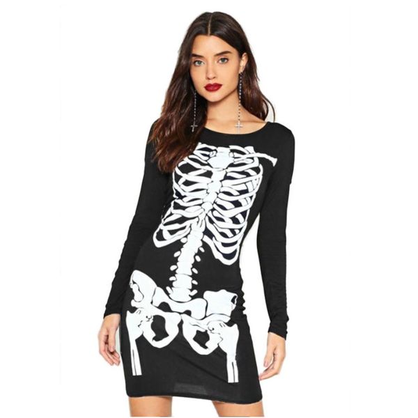 cibo womens halloween costumes round neck long sleeve personality skeleton dress cosplay costume girls casual clothes, Black;red
cibo womens halloween costumes round neck long sleeve personality skeleton dress cosplay costume girls casual clothes, Black;red