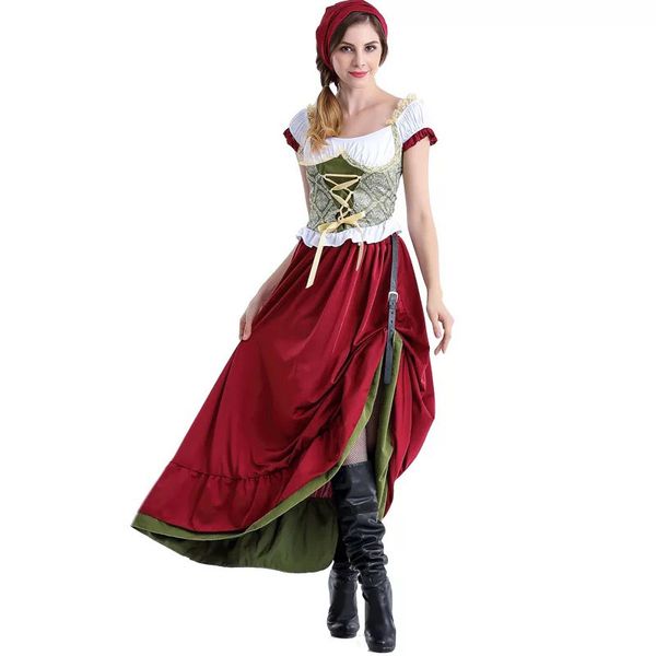 women bavarian oktoberfest dirndl costume beer festival mardi gras ladies funny dress long outfit for girls size s-xl, Black
women bavarian oktoberfest dirndl costume beer festival mardi gras ladies funny dress long outfit for girls size s-xl, Black