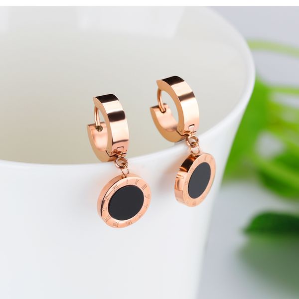 roman numerals simple circle round cake earrings ladies earrings titanium steel rose gold color earrings, Golden;silver
roman numerals simple circle round cake earrings ladies earrings titanium steel rose gold color earrings, Golden;silver