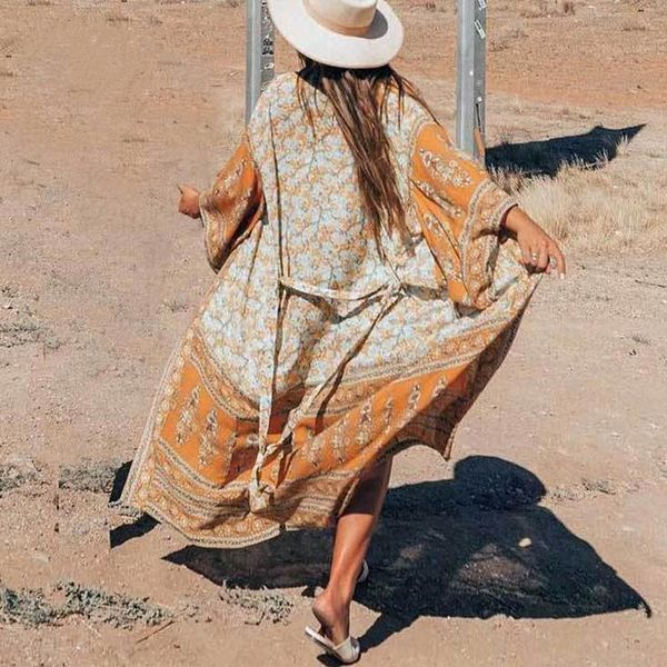 kimono boho maxi dresses autumn golden floral print cardigan dress v-neck sashes beach wear chic long wrapped women dresses, Black;gray
kimono boho maxi dresses autumn golden floral print cardigan dress v-neck sashes beach wear chic long wrapped women dresses, Black;gray