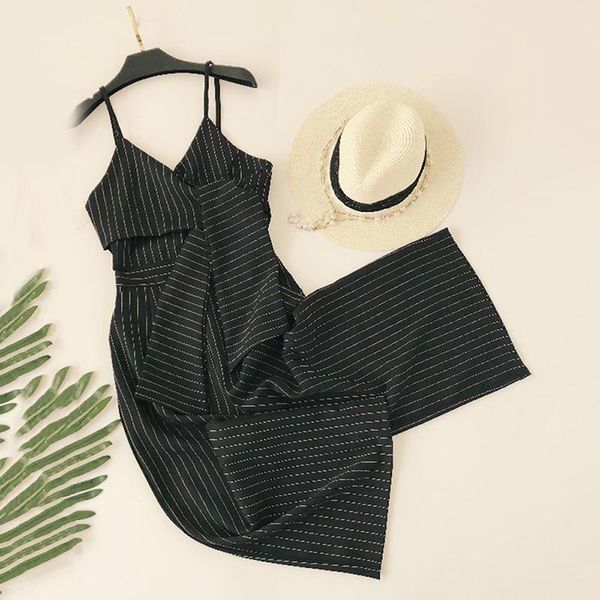 bohoartist jumpsuit  women loose cotton blends high-waist stripe pleated backless patchwork strap lace-up print jumpsuit, Black;white 
bohoartist jumpsuit  women loose cotton blends high-waist stripe pleated backless patchwork strap lace-up print jumpsuit, Black;white