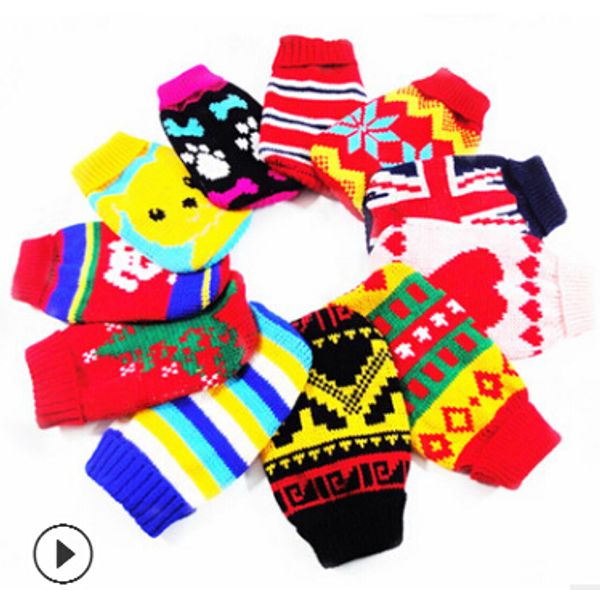 pet dog knitting sweater cat knitted costumes winter warm puppy kitten woolen clothing dog teddy apparel
pet dog knitting sweater cat knitted costumes winter warm puppy kitten woolen clothing dog teddy apparel