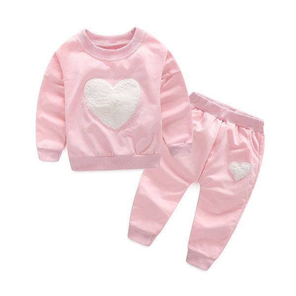baby girls clothing sets long sleeve t-shirts + pants heart outffits homewear sports kids clothes set ing, White
baby girls clothing sets long sleeve t-shirts + pants heart outffits homewear sports kids clothes set ing, White