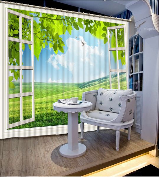customize landscape 3d curtains european style curtain green grass out of the window luxury curtains
customize landscape 3d curtains european style curtain green grass out of the window luxury curtains