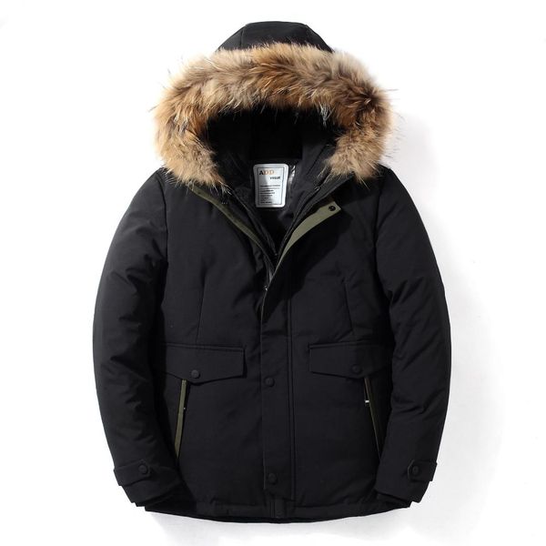 2018 new down coat men windproof thick warm winter jackets fur collar hooded casual man down jacket mens clothing, Black
2018 new down coat men windproof thick warm winter jackets fur collar hooded casual man down jacket mens clothing, Black