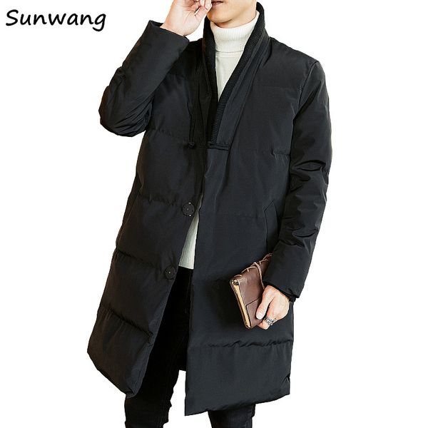 sunwang chinese style winter jacket men's 2018 fashion baseball collar padded medium length men parkas male jacket winter coat, Black
sunwang chinese style winter jacket men's 2018 fashion baseball collar padded medium length men parkas male jacket winter coat, Black