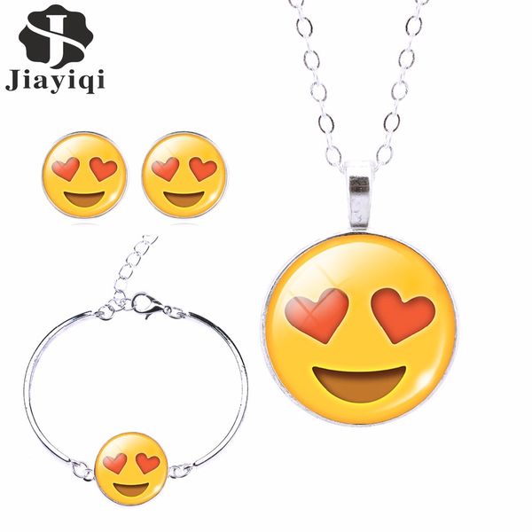 whole sale2017 fashion women emoji jewelry set stud earrings & moon pendant choker necklace charm cuff bracelets & bangles joyas de plata, Silver
whole sale2017 fashion women emoji jewelry set stud earrings & moon pendant choker necklace charm cuff bracelets & bangles joyas de plata, Silver