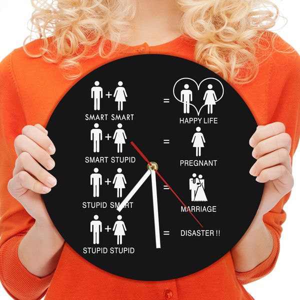 1piece funny wedding equation wall clock wicked wedding mantra contemporary decorative clock creative art indoor decoration
1piece funny wedding equation wall clock wicked wedding mantra contemporary decorative clock creative art indoor decoration