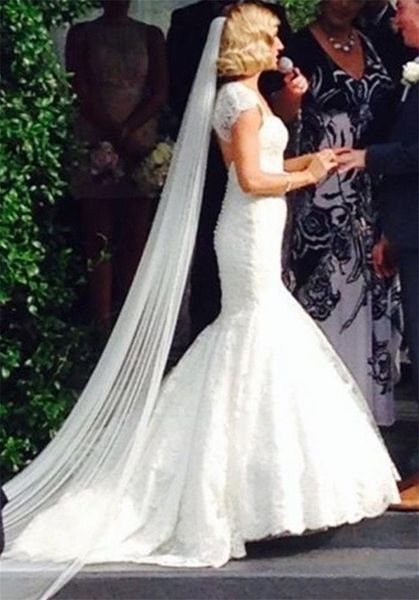 vintage lace mermaid wedding dresses with wrap backless sweetheart court train ivory ruched tulle bridal gowns, White
vintage lace mermaid wedding dresses with wrap backless sweetheart court train ivory ruched tulle bridal gowns, White