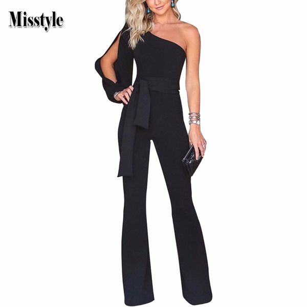 misstyle office lady jumpsuit solid one shoulder strapless with sashes jumpsuit casual sleeveless bell-bottom women playsuit, Black;white
misstyle office lady jumpsuit solid one shoulder strapless with sashes jumpsuit casual sleeveless bell-bottom women playsuit, Black;white