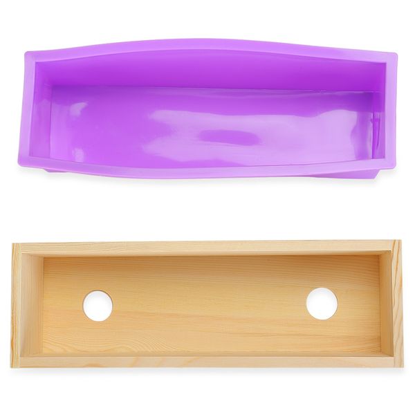 wooden silicone rectangle bread toast soap mold set with slide cover easy to clean and durable to use
wooden silicone rectangle bread toast soap mold set with slide cover easy to clean and durable to use