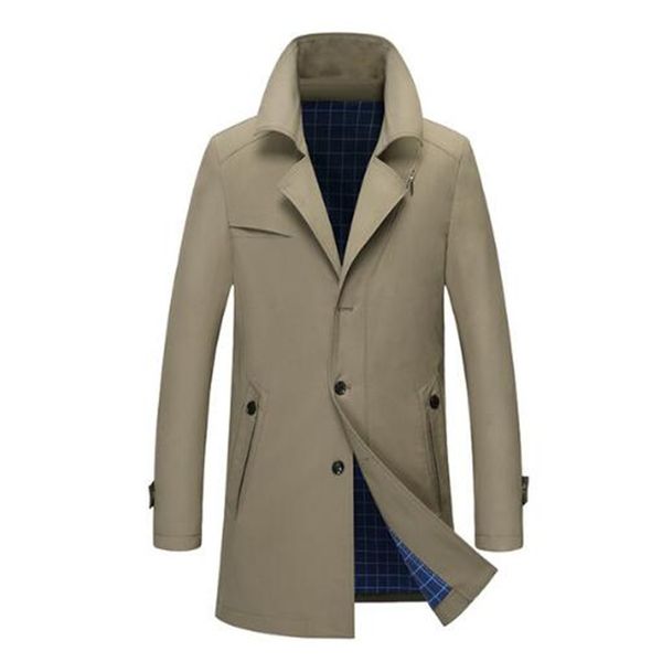 2018 new spring men trench turndown collar slim long trench coat men soild windbreaker business casual mens, Tan;black
2018 new spring men trench turndown collar slim long trench coat men soild windbreaker business casual mens, Tan;black