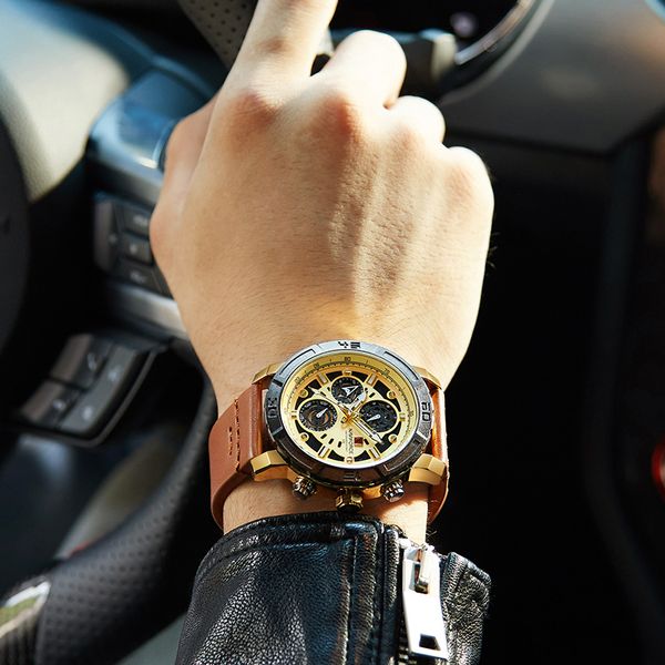 naviforce men's sports watches 24 hour date leather quartz wrist watch men waterproof clock relogio masculino, Slivery;brown
naviforce men's sports watches 24 hour date leather quartz wrist watch men waterproof clock relogio masculino, Slivery;brown