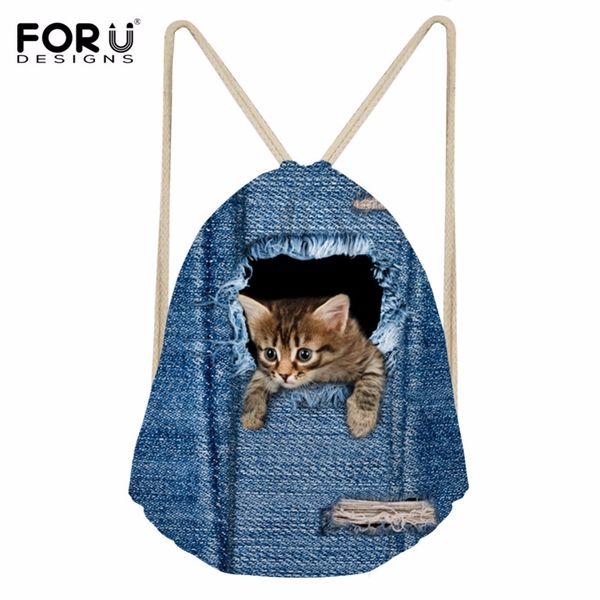 forudesigns drawstring bag small women's denim cat printing packing bags girls fashion travel package for kids cute storage sack
forudesigns drawstring bag small women's denim cat printing packing bags girls fashion travel package for kids cute storage sack