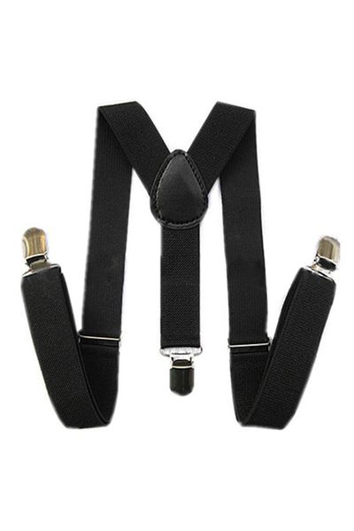 kids boys girls y-back suspender elastic adjustable clip-on braces, Black;white
kids boys girls y-back suspender elastic adjustable clip-on braces, Black;white