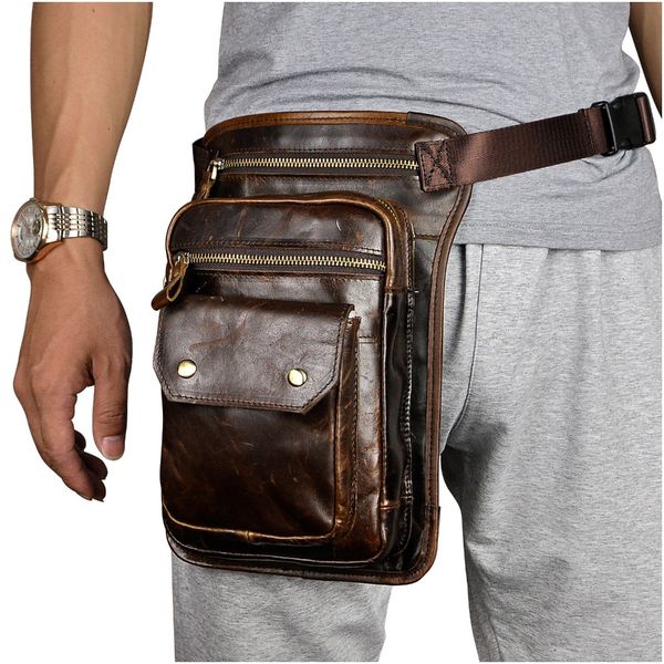new genuine real leather men vintage cross-body small belt bag waist pack drop leg bag 838
new genuine real leather men vintage cross-body small belt bag waist pack drop leg bag 838