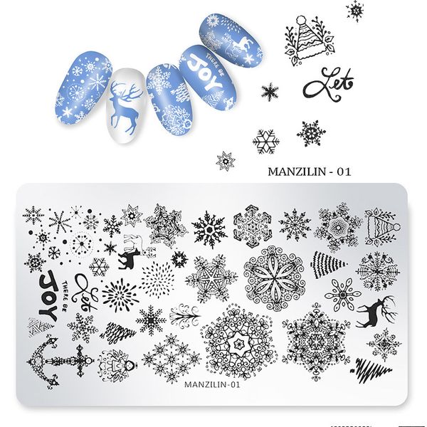 1pc nail stamping plates christmas snowflakes santa claus winter nail art stamp template image plate stencil diy manicure tools, White
1pc nail stamping plates christmas snowflakes santa claus winter nail art stamp template image plate stencil diy manicure tools, White
