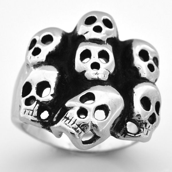 fanssteel stainless steel punk vintage mens or womens jewelry ghost skull signet ring medallion skeleton gothic biker ring fsr08w45, Silver
fanssteel stainless steel punk vintage mens or womens jewelry ghost skull signet ring medallion skeleton gothic biker ring fsr08w45, Silver