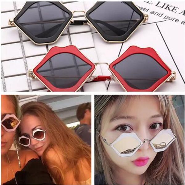 red lips shape sunglasses who cutie ladies summer eyewear alloy frame sun glasses lips sunglasses big mouth sunglasses, White;black
red lips shape sunglasses who cutie ladies summer eyewear alloy frame sun glasses lips sunglasses big mouth sunglasses, White;black