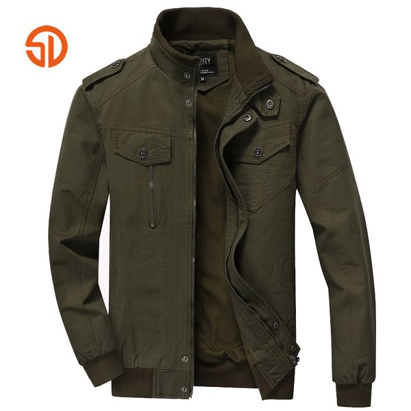 bomber jacket coat men autumn winter cotton jackets tactical stand collar multi pockets plus size m-6xl casaco feminino, Black;brown
bomber jacket coat men autumn winter cotton jackets tactical stand collar multi pockets plus size m-6xl casaco feminino, Black;brown