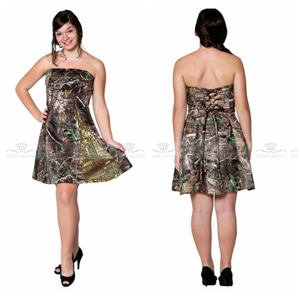 2018 strapless custom camo short mini bridesmaid dress with gold sequins satin camouflage custom honor of maid formal wear bridesmaids gown, White;pink
2018 strapless custom camo short mini bridesmaid dress with gold sequins satin camouflage custom honor of maid formal wear bridesmaids gown, White;pink